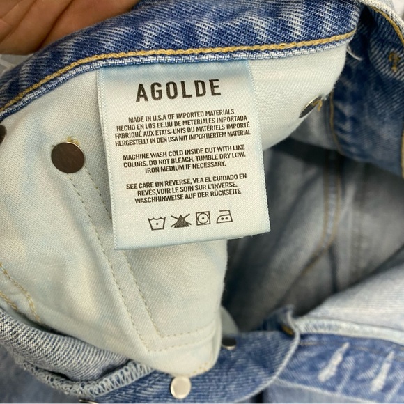 Agolde 90's Mid Rise High Waisted Jeans 28 - Picture 7 of 12